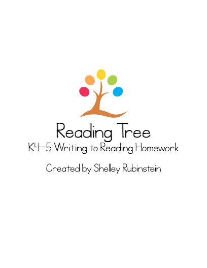 K4-5 Writing to Reading Homework